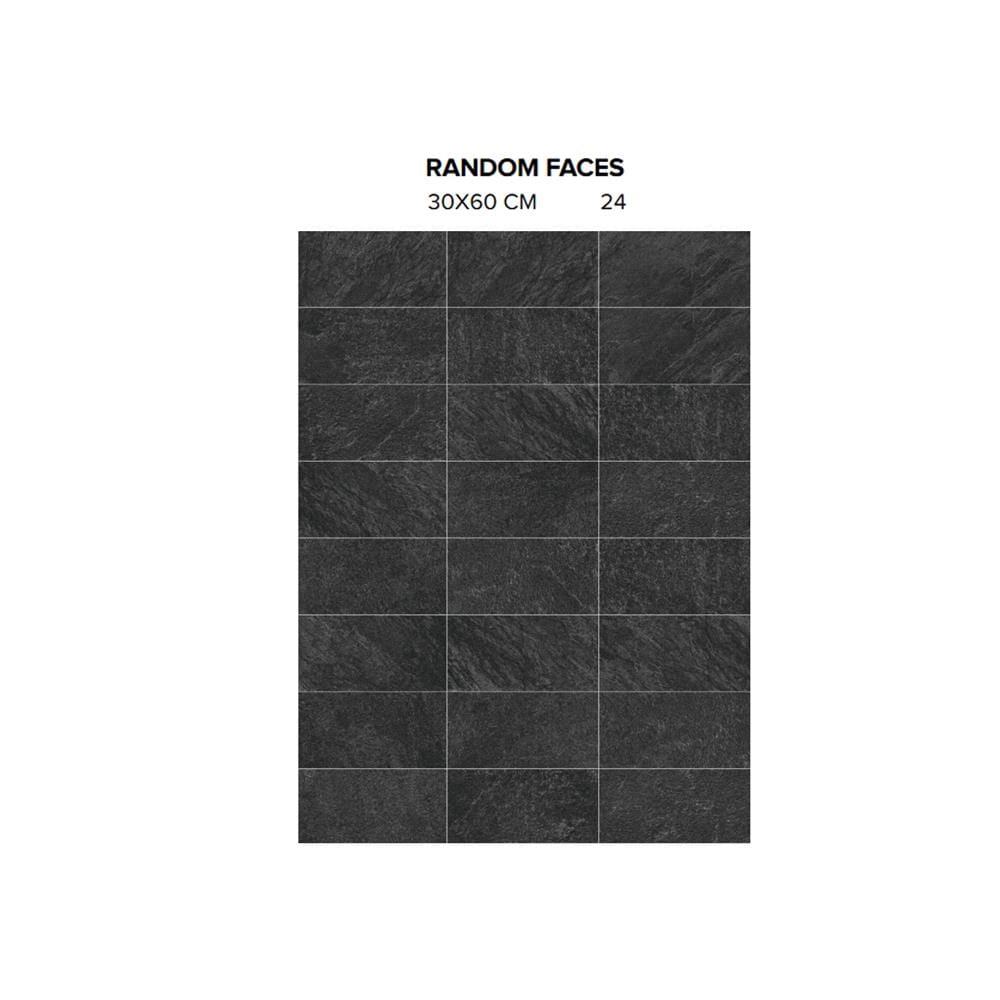 GUOCERA FLOORTILE 30X60CM P-BROADWAY SSR330E BLACK 1.44M2