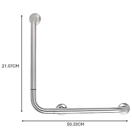 MOYA L-SHAPED GRAB BAR MGB-2922-2BLR STAINLESS STEEL