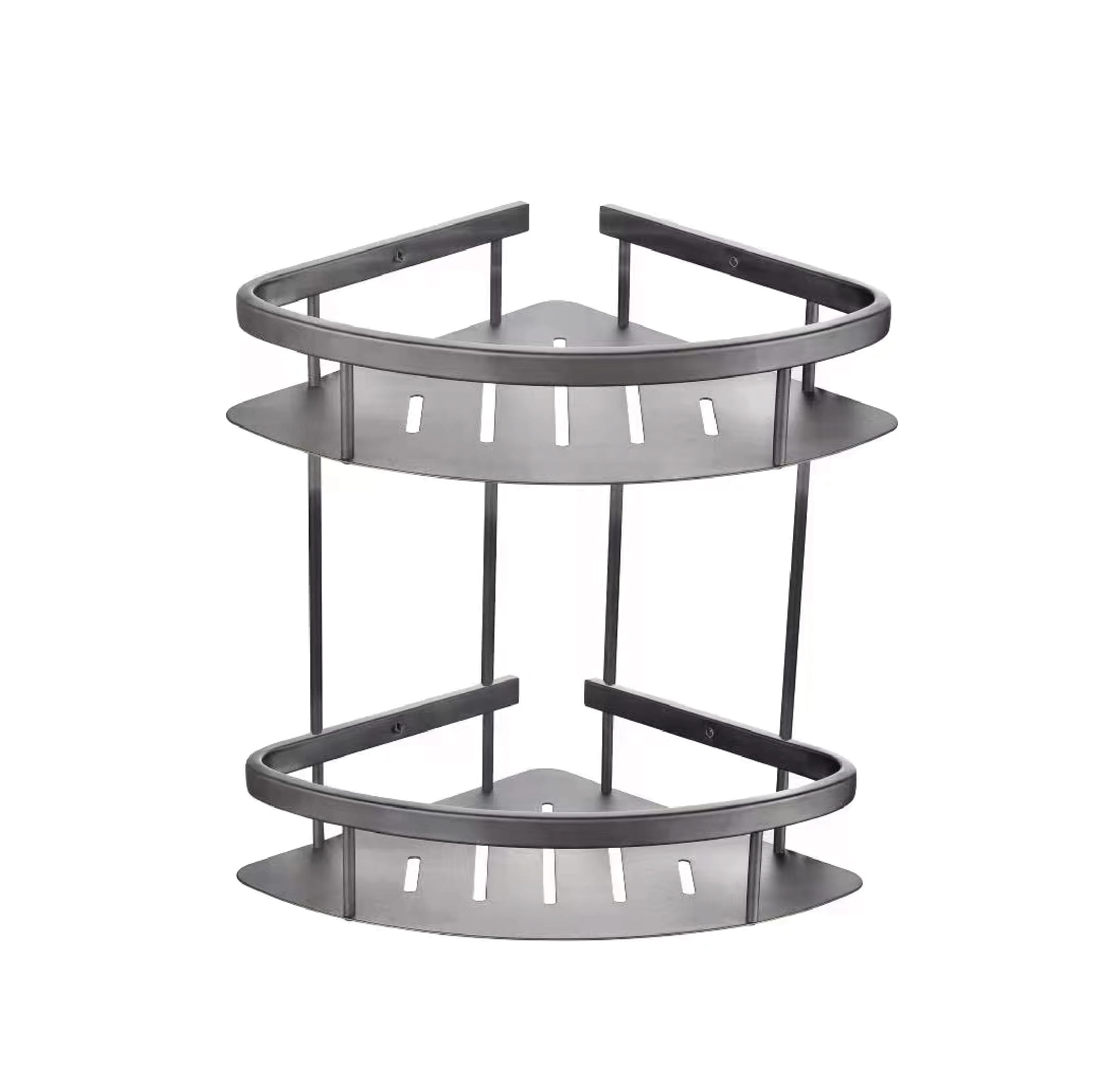 CABANA DOUBLE SHELF CB781-GM GUN METAL STAINLESS STEEL
