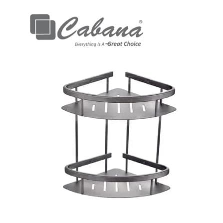 CABANA DOUBLE SHELF CB781-GM GUN METAL STAINLESS STEEL