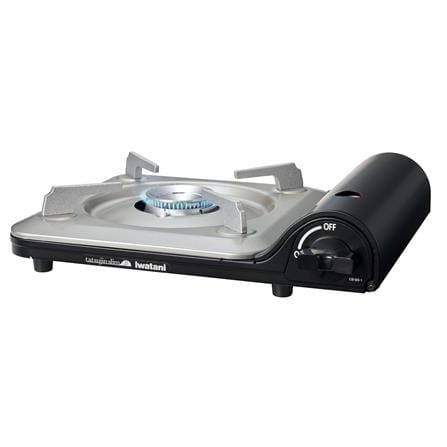 IWATANI PORTABLE TATSUJIN SLIM BETA STOVE BBQ GRILL SET CB-BS-1-T & CB-A-YPS 3.3KW BLACK