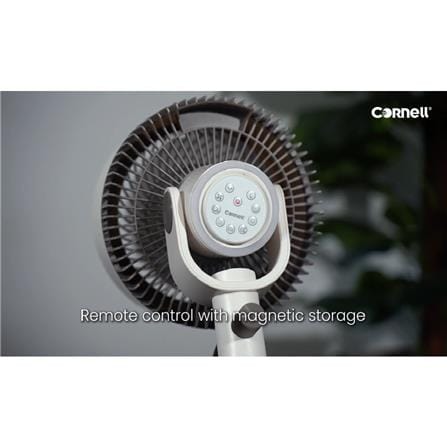 CORNELL AIR CIRCULATOR STAND FAN CCF-1001DCR 9" 30W 12SPEED
