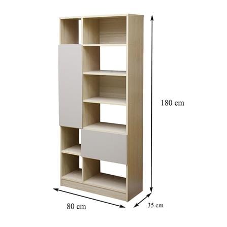 SHELVING UNIT FURDINI PROGRET PSP-9367 80CM OAK