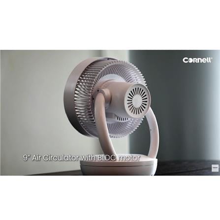 CORNELL AIR CIRCULATOR TABLE FAN CCF-9002DCR 9" 25W 8SPEED