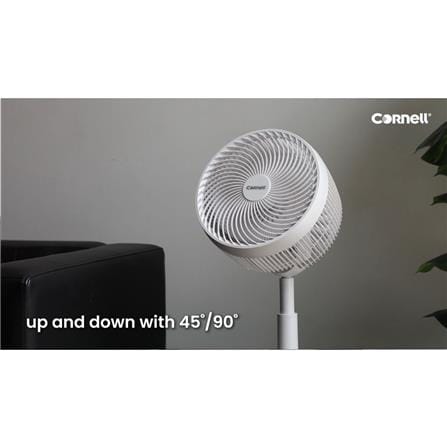 CORNELL AIR CIRCULATOR STAND FAN CCF-9003DCR 9" 26W 12SPEED