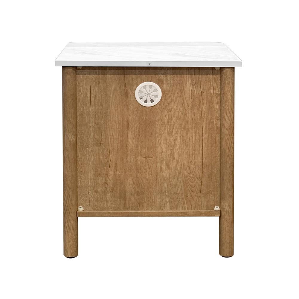 NIGHTSTAND FURDINI TERRA 48CM OAK/MARBLE [EXCLUSIVE FROM HOMEPRO THAILAND]