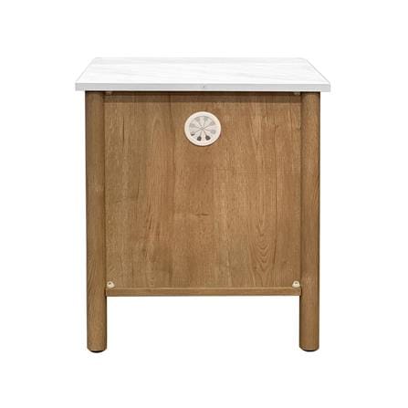 NIGHTSTAND FURDINI TERRA 48CM OAK/MARBLE [EXCLUSIVE FROM HOMEPRO THAILAND]