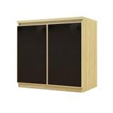 CABINET WITH DOORS BURO REVOLUTION LC80 DO NATURAL ASH/BLACK [EXCLUSIVE FROM HOMEPRO THAILAND]