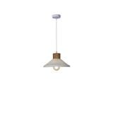 BRIGHT OBJECTIVES PENDANT LAMP 16961 WHITE BROWN 23CM