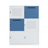 STEEL CABINET WITH 6 DOORS FURDINI KULLEN FYD-BBY004 WHITE/LIGHT BLUE [EXCLUSIVE FROM HOMEPRO THAILAND]