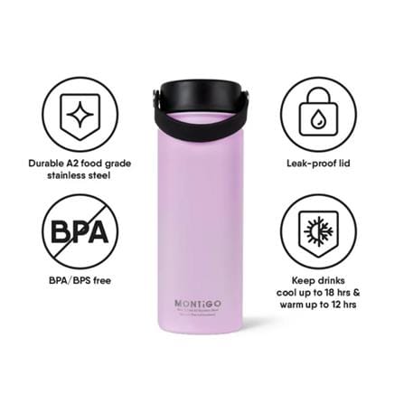 MONTIGO 18OZ ACE BOTTLE 530ML LAVENDER -MTG-ACE2/LVR18OZ