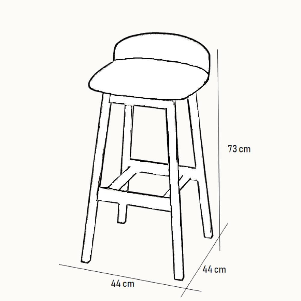 BAR STOOL FURDINI CONIC GREY [EXCLUSIVE FROM HOMEPRO THAILAND]
