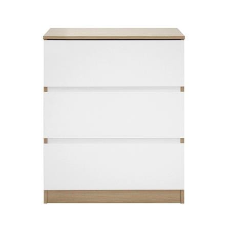 CHEST OF 3 DRAWERS FURDINI PROGRET 59CM OAK/WHITE