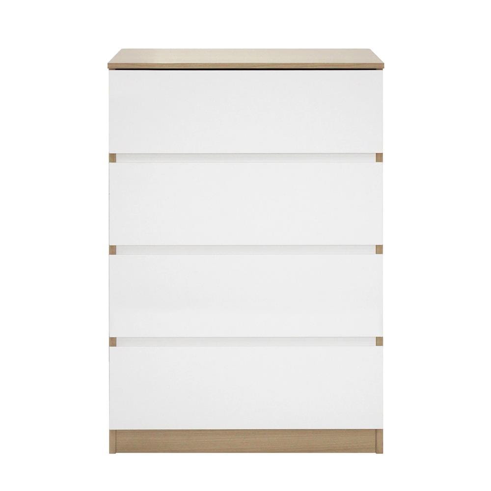 CHEST OF 4 DRAWERS FURDINI PROGRET 59CM OAK/WHITE