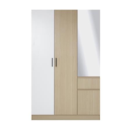 WARDROBE WITH 2 DOORS FURDINI PROGRET 120CM OAK/WHITE
