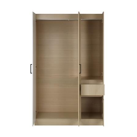 WARDROBE WITH 2 DOORS FURDINI PROGRET 120CM OAK/WHITE