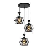 BRIGHT OBJECTIVES PENDANT LAMP 16420/3R BLACK 35CM