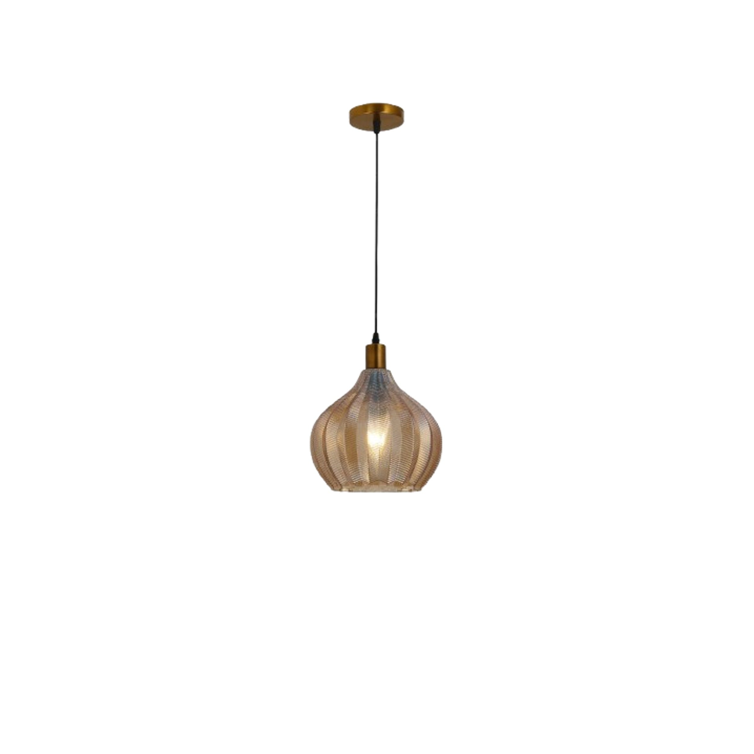 BRIGHT OBJECTIVES PENDANT LAMP 16543/1 BROWN 25CM