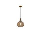 BRIGHT OBJECTIVES PENDANT LAMP 16543/1 BROWN 25CM