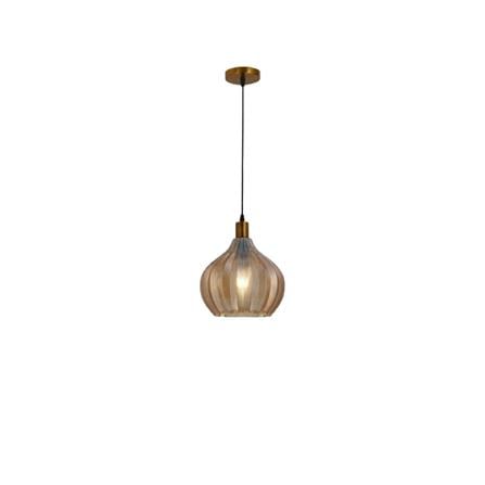 BRIGHT OBJECTIVES PENDANT LAMP 16543/1 BROWN 25CM