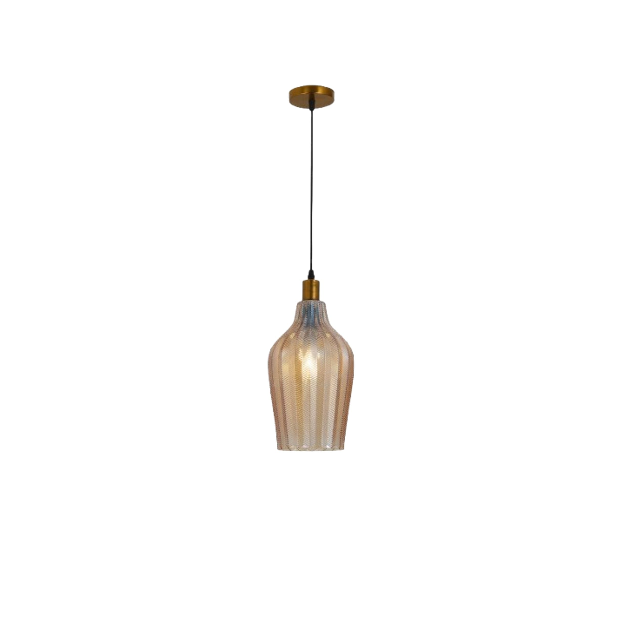 BRIGHT OBJECTIVES PENDANT LAMP 16542/1 BROWN 20CM