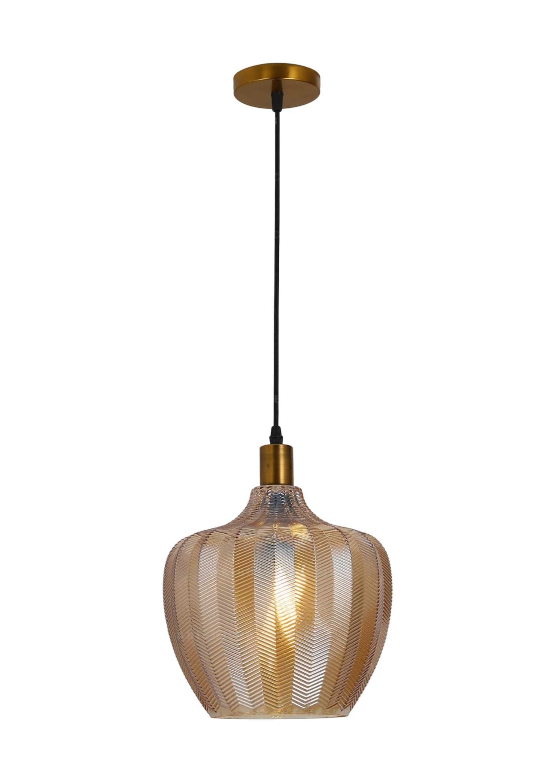 BRIGHT OBJECTIVES PENDANT LAMP 16541/1 BROWN 20CM