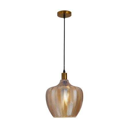 BRIGHT OBJECTIVES PENDANT LAMP 16541/1 BROWN 20CM