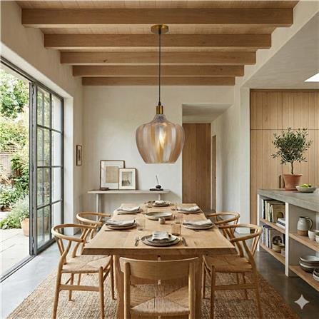 BRIGHT OBJECTIVES PENDANT LAMP 16541/1 BROWN 20CM
