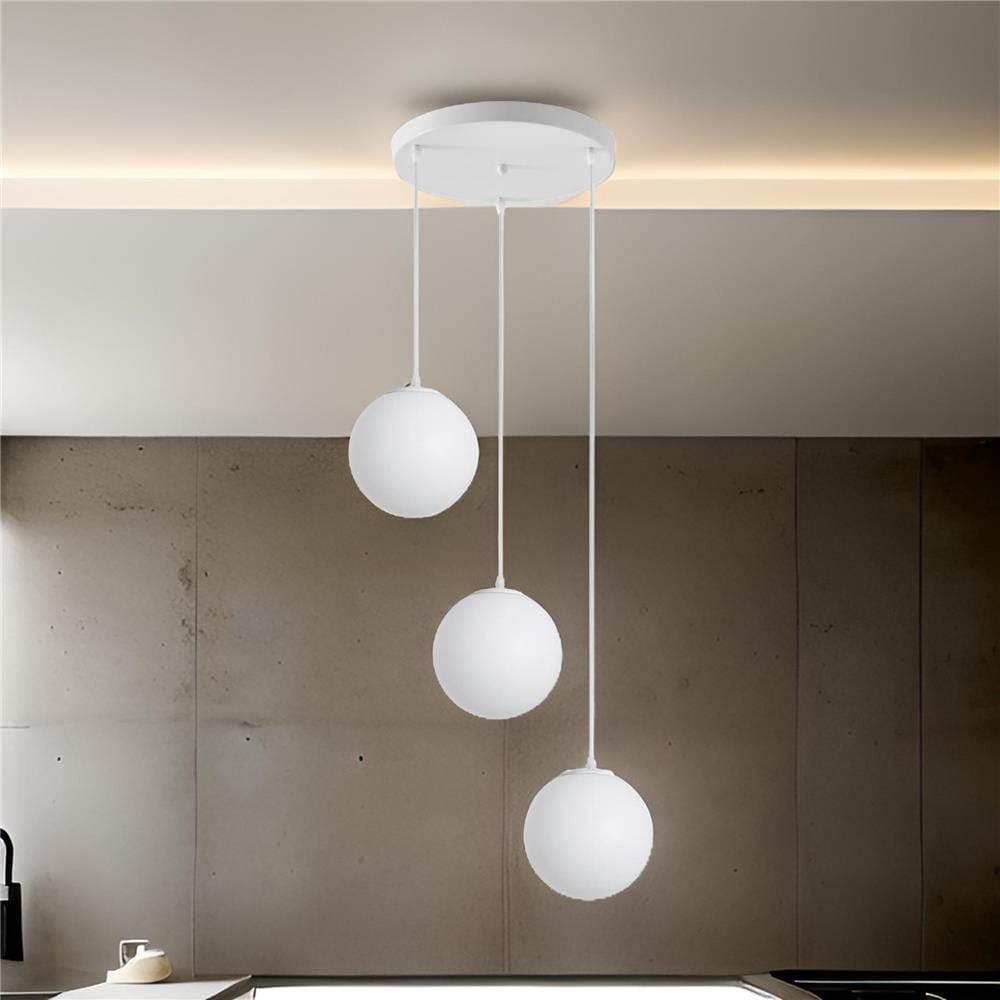 BRIGHT OBJECTIVES PENDANT LAMP  13575-3R WHITE 30CM