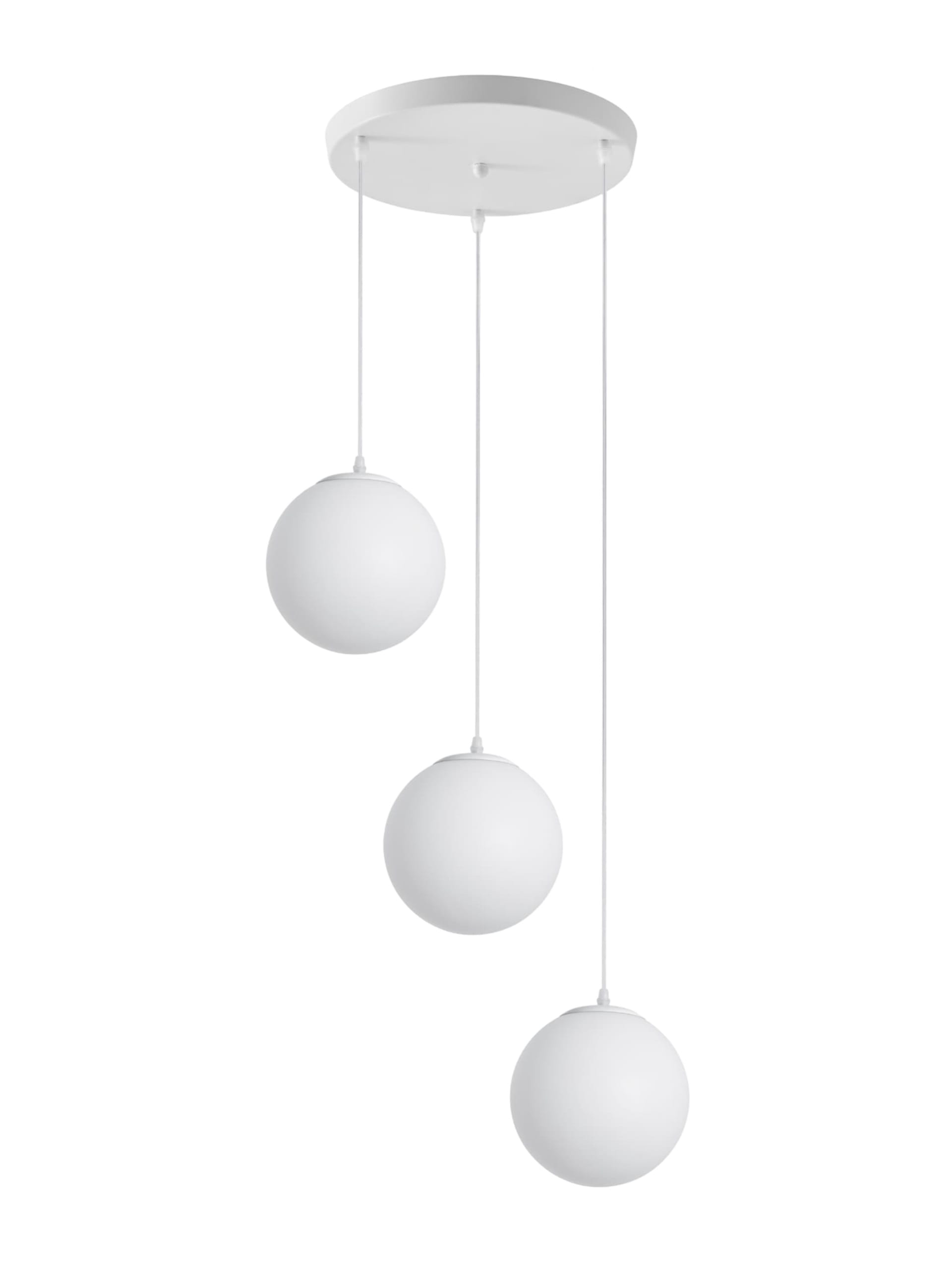 BRIGHT OBJECTIVES PENDANT LAMP  13575-3R WHITE 30CM