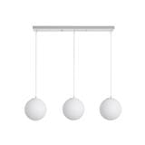 BRIGHT OBJECTIVES PENDANT LAMP 13575/3L WHITE 20CM