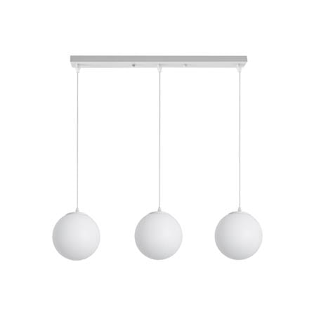 BRIGHT OBJECTIVES PENDANT LAMP 13575/3L WHITE 20CM