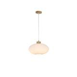 BRIGHT OBJECTIVES PENDANT LAMP 14126 WHITE BROWN 30CM