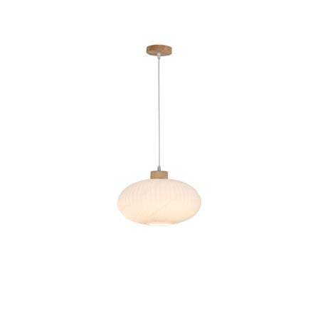 BRIGHT OBJECTIVES PENDANT LAMP 14126 WHITE BROWN 30CM
