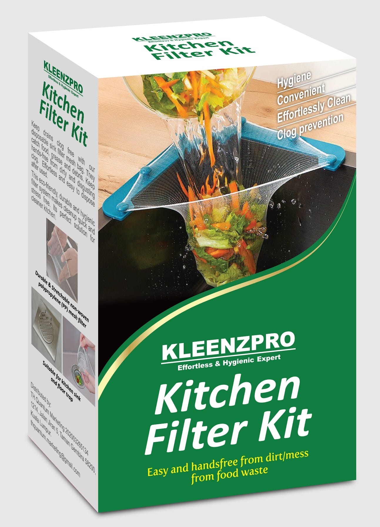 KLEENZPRO DISPOSABLE KITCHEN FILTER KIT