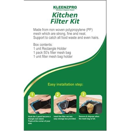 KLEENZPRO DISPOSABLE KITCHEN FILTER KIT