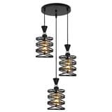 BRIGHT OBJECTIVES PENDANT LAMP 16422/3R BLACK 35CM