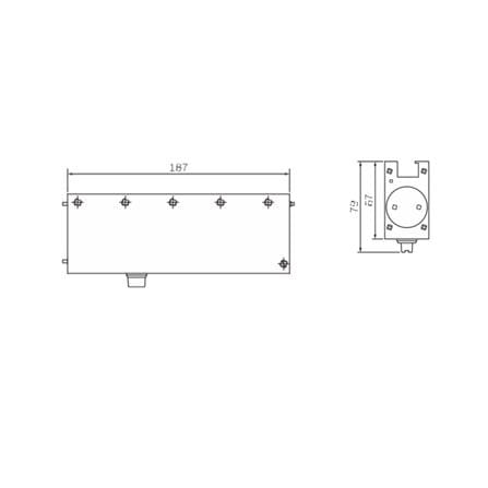 ARTSAFE G-SERIES PIVOT SYSTEM FOR 80KG GLASS DOOR COMPLETED SET
