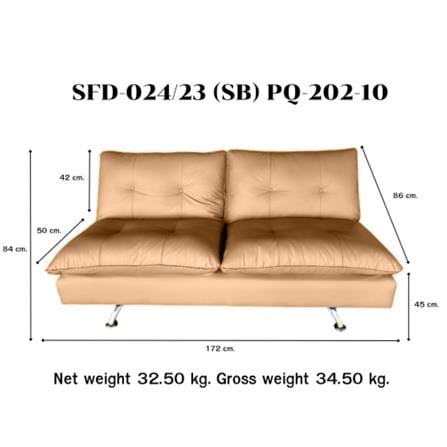 SOFA BED FURDINI LINDA LIGHT BROWN [EXCLUSIVE FROM HOMEPRO THAILAND]