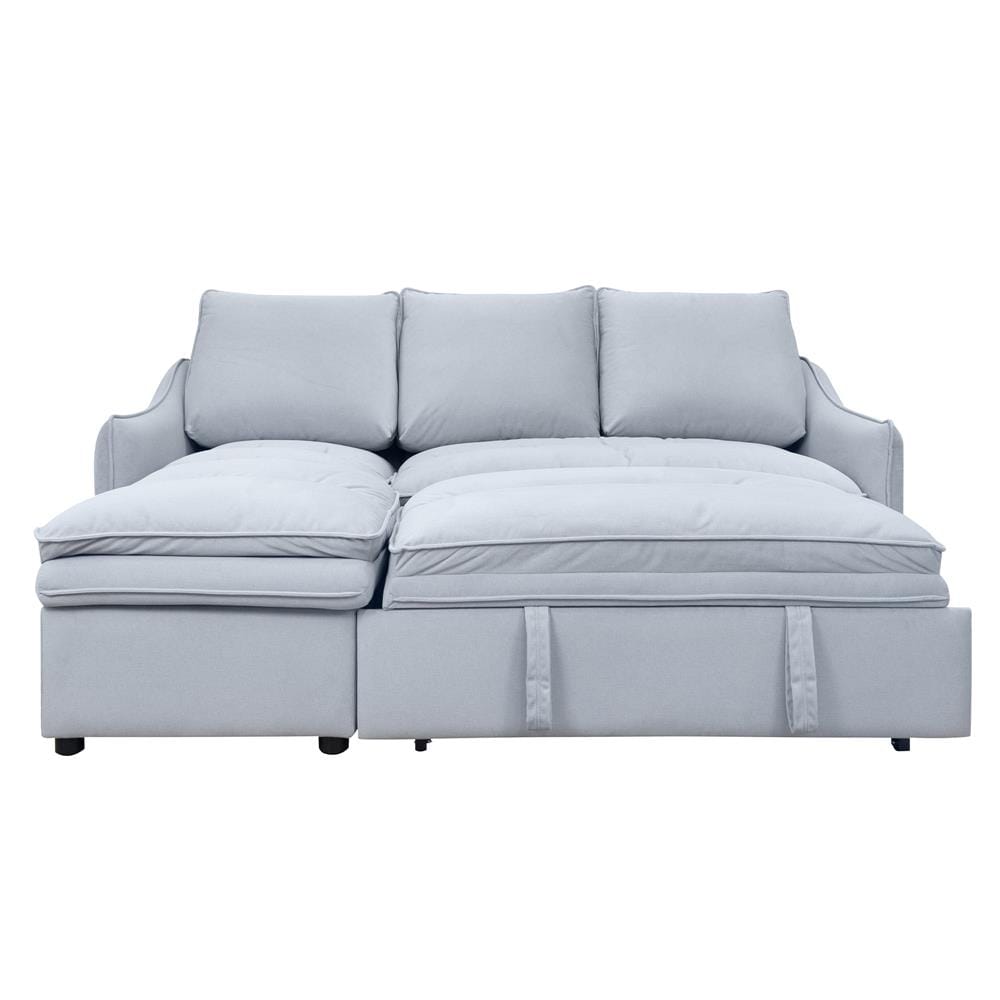 LEFT-HAND FACING L-SHAPED SOFA FURDINI MARCEL PET FRIENDLY GREY [EXCLUSIVE FROM HOMEPRO THAILAND]