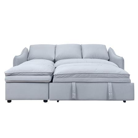 LEFT-HAND FACING L-SHAPED SOFA FURDINI MARCEL PET FRIENDLY GREY [EXCLUSIVE FROM HOMEPRO THAILAND]