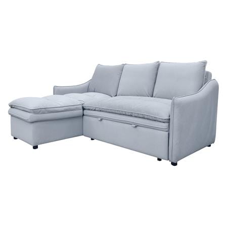LEFT-HAND FACING L-SHAPED SOFA FURDINI MARCEL PET FRIENDLY GREY [EXCLUSIVE FROM HOMEPRO THAILAND]