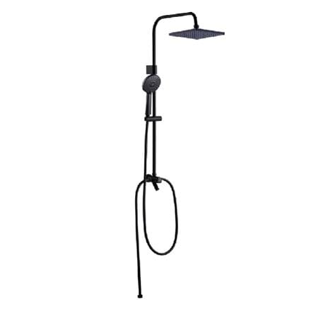 RUBINE SHOWER HEATER DC PUMP WITH RAIN SHOWER CED541D IRON GREY (MATTE BLACK SHOWER ACCESORIES SET)