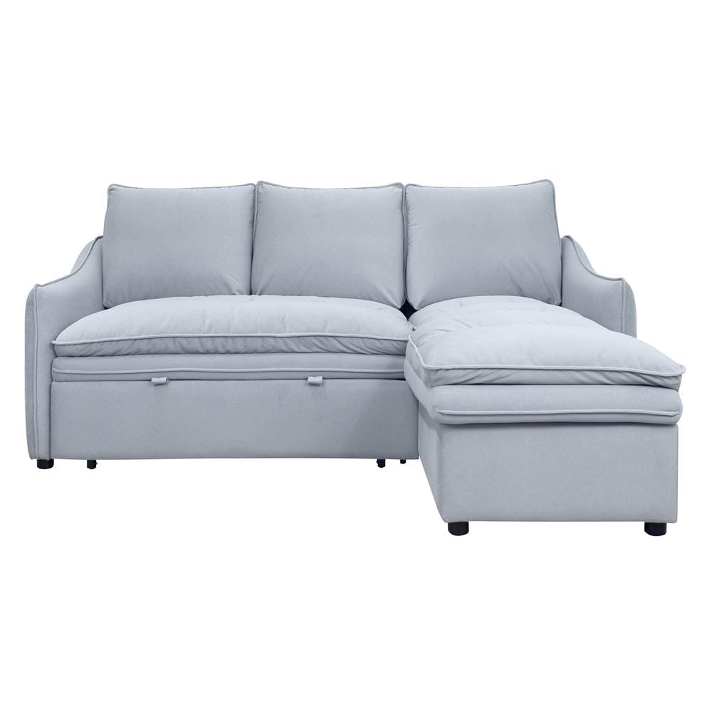 RIGHT-HAND FACING L-SHAPED SOFA FURDINI MARCEL PET FRIENDLY GREY [EXCLUSIVE FROM HOMEPRO THAILAND]