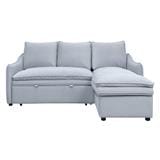 RIGHT-HAND FACING L-SHAPED SOFA FURDINI MARCEL PET FRIENDLY GREY [EXCLUSIVE FROM HOMEPRO THAILAND]