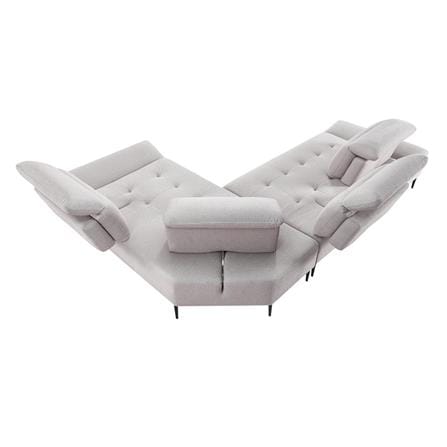 RIGHT-HAND FACING L-SHAPED SOFA BENETTA PALAZZO GREY [EXCLUSIVE FROM HOMEPRO THAILAND]