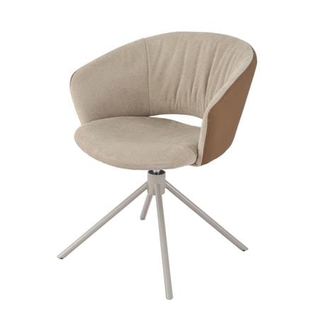 SWIVEL DINING CHAIR BENETTA EVA BROWN [EXCLUSIVE FROM HOMEPRO THAILAND]