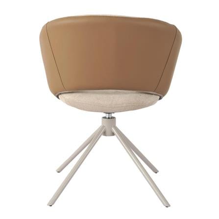 SWIVEL DINING CHAIR BENETTA EVA BROWN [EXCLUSIVE FROM HOMEPRO THAILAND]