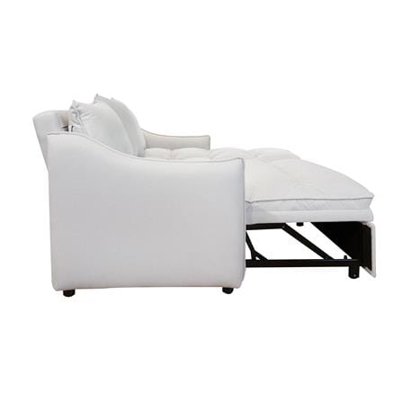RIGHT-HAND FACING L-SHAPED SOFA FURDINI MARCEL PET FRIENDLY WHITE [EXCLUSIVE FROM HOMEPRO THAILAND]