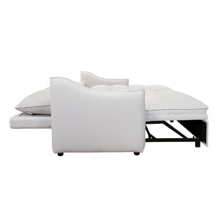 RIGHT-HAND FACING L-SHAPED SOFA FURDINI MARCEL PET FRIENDLY WHITE [EXCLUSIVE FROM HOMEPRO THAILAND]